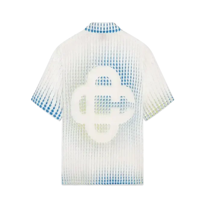 Camisas de lino de manga corta con lunares