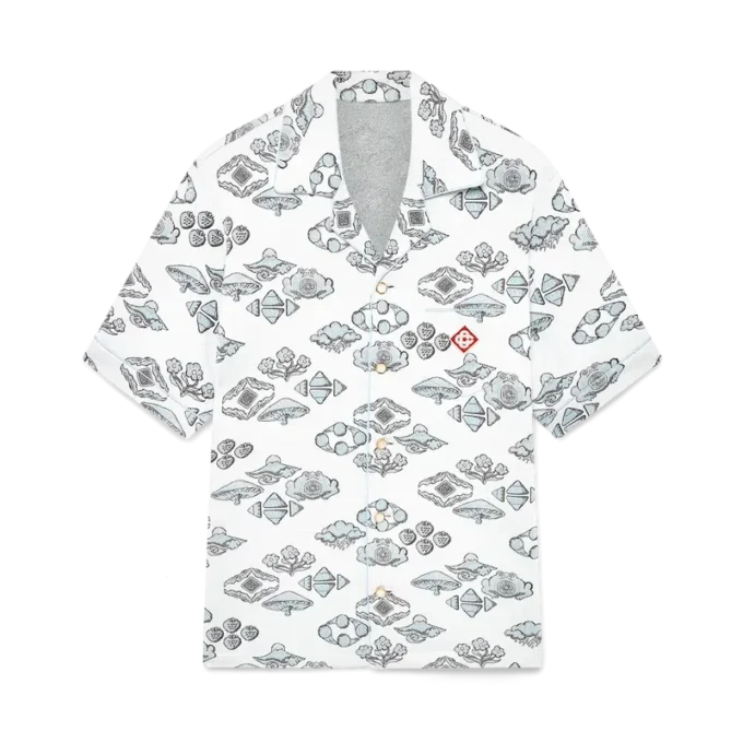 Camisas de manga corta con motivo jacquard