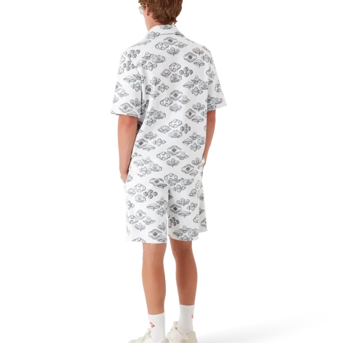 Camisas de manga corta con motivo jacquard