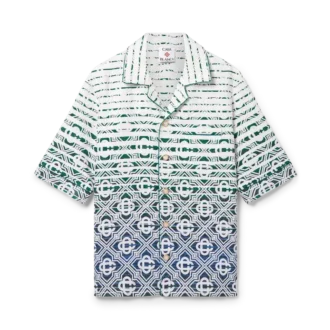 Camisas de manga corta de rizo con degradado Monogram