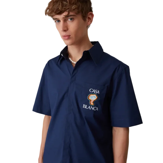 Camisas de manga corta Rainbow Mushroom