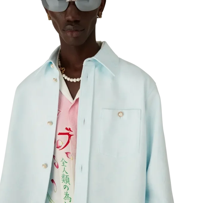 Camisas de manga larga con monograma de algodón Camisas de manga larga con monograma de algodón