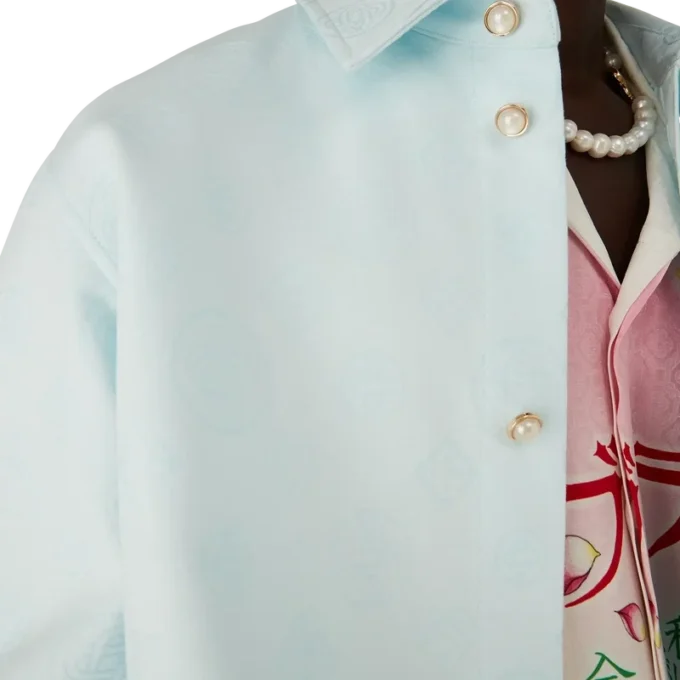 Camisas de manga larga con monograma de algodón Camisas de manga larga con monograma de algodón