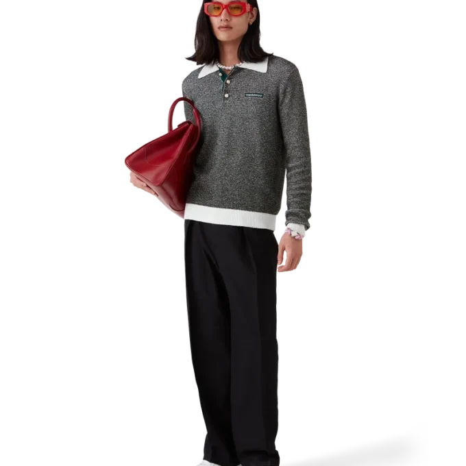 Camisas de manga larga con rayas bouclé