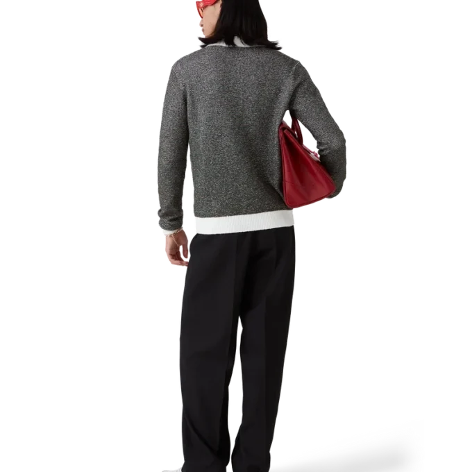 Camisas de manga larga con rayas bouclé