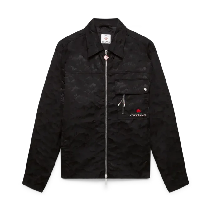 Camisas de nylon de pantalón corto con cremallera y estampado de camuflaje