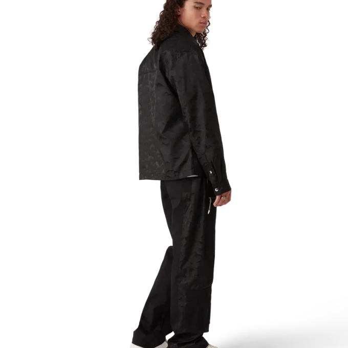 Camisas de nylon de pantalón corto con cremallera y estampado de camuflaje