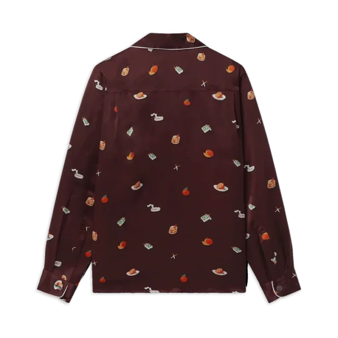 Camisas de pijama de satén de seda Vices