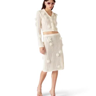 Camisas de punto con encaje floral