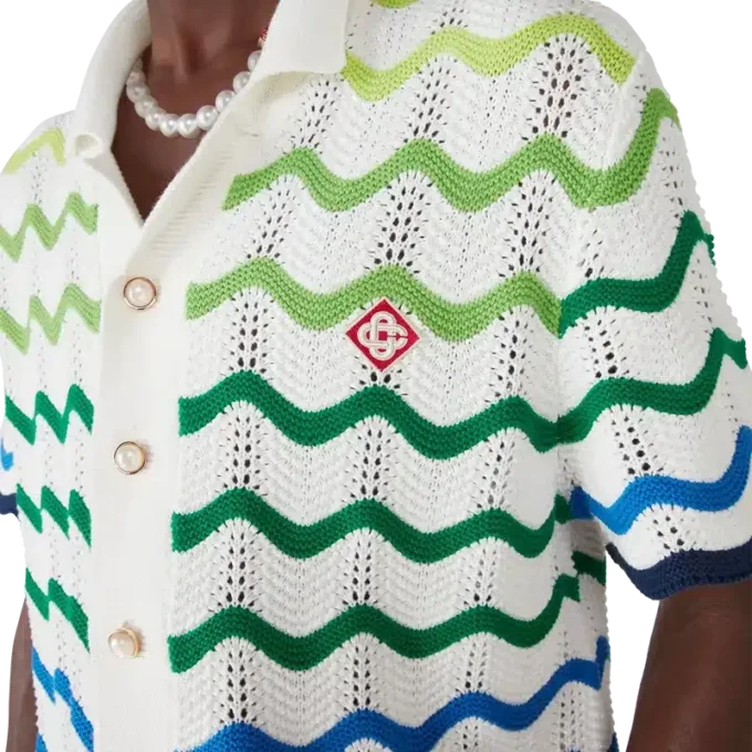 Camisas de punto de manga corta Wave