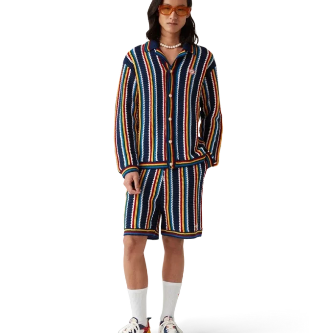 Camisas de rayas de ganchillo