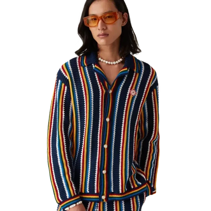 Camisas de rayas de ganchillo