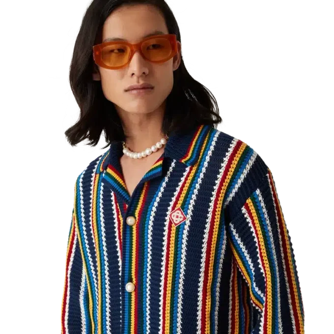 Camisas de rayas de ganchillo