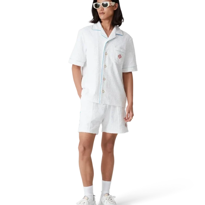 Camisas de rizo con rayas de tenis