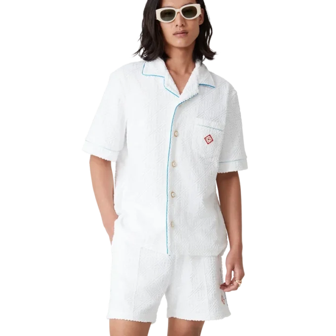 Camisas de rizo con rayas de tenis