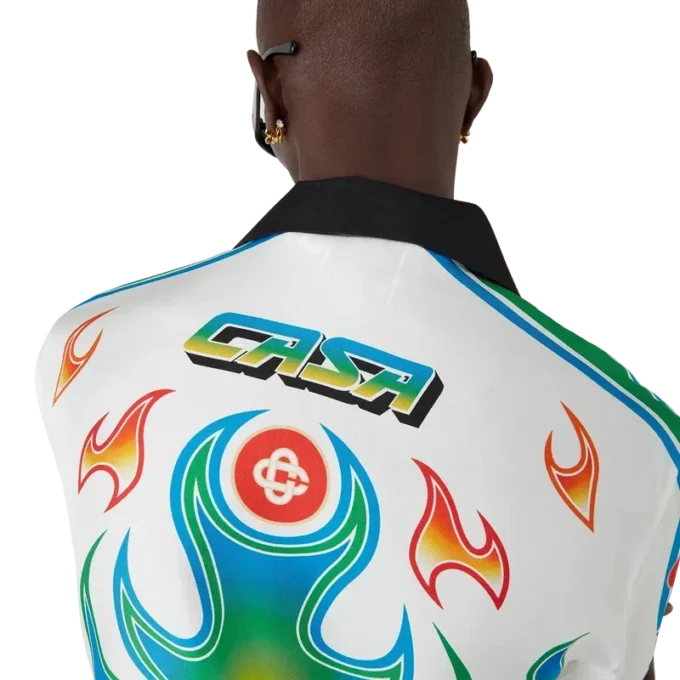 Camisas de sarga de seda de manga larga Flame Laurel