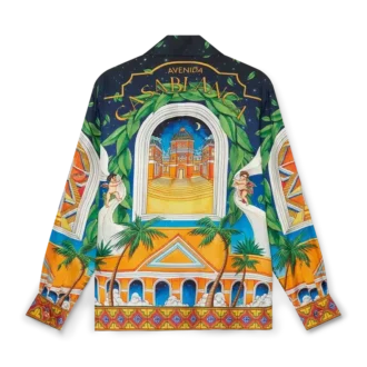 Camisas de seda con cuello cubano de Maison D’ete