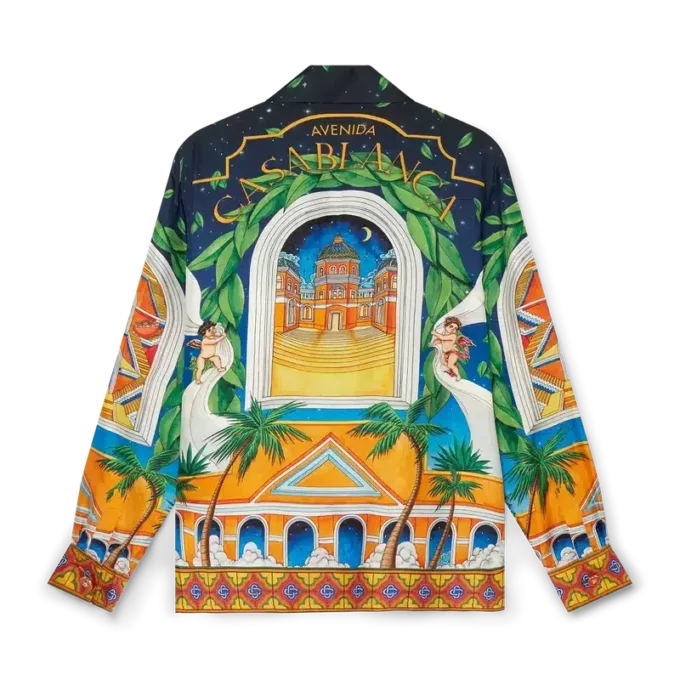 Camisas de seda con cuello cubano de Maison D’ete