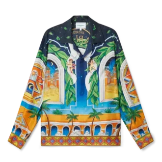 Camisas de seda con cuello cubano de Maison D’ete