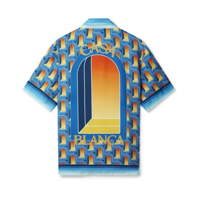 Camisas de seda con cuello cubano L’arche De Nuit