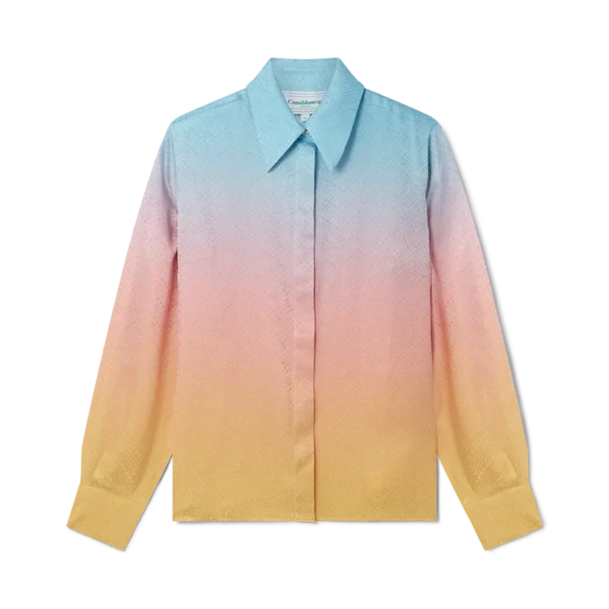 Camisas de seda con degradado Ping Pong