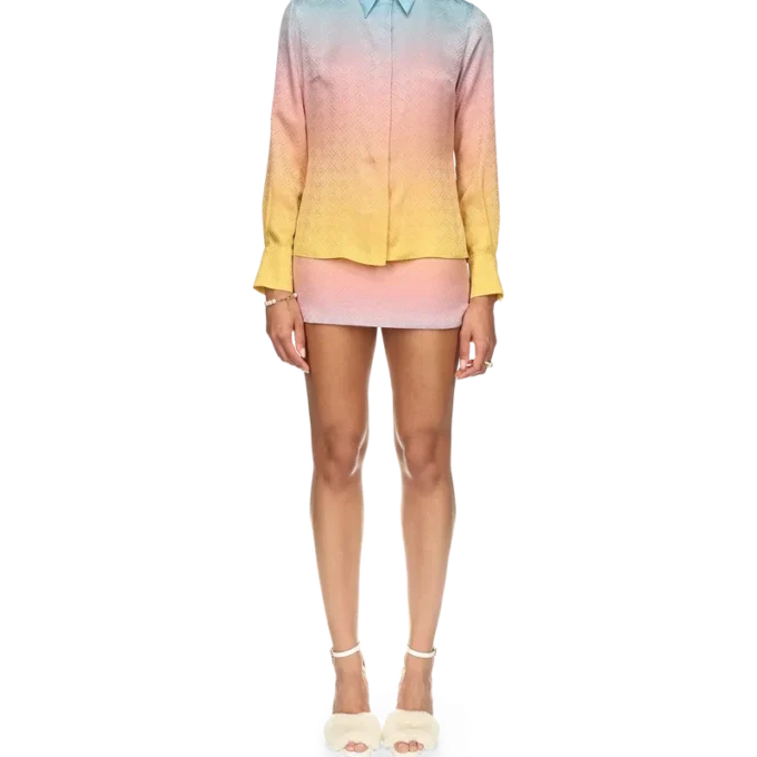 Camisas de seda con degradado Ping Pong