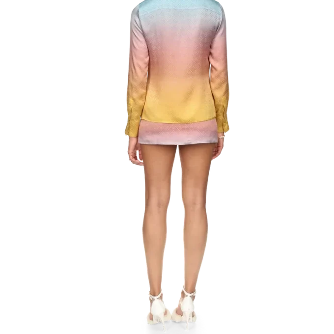 Camisas de seda con degradado Ping Pong