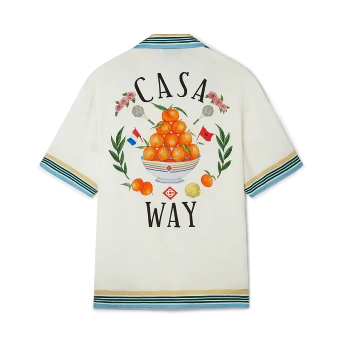 Camisas de seda de manga corta Casa Way Camisas de seda de manga corta Casa Way