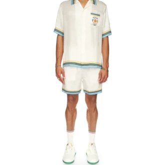 Camisas de seda de manga corta Casa Way