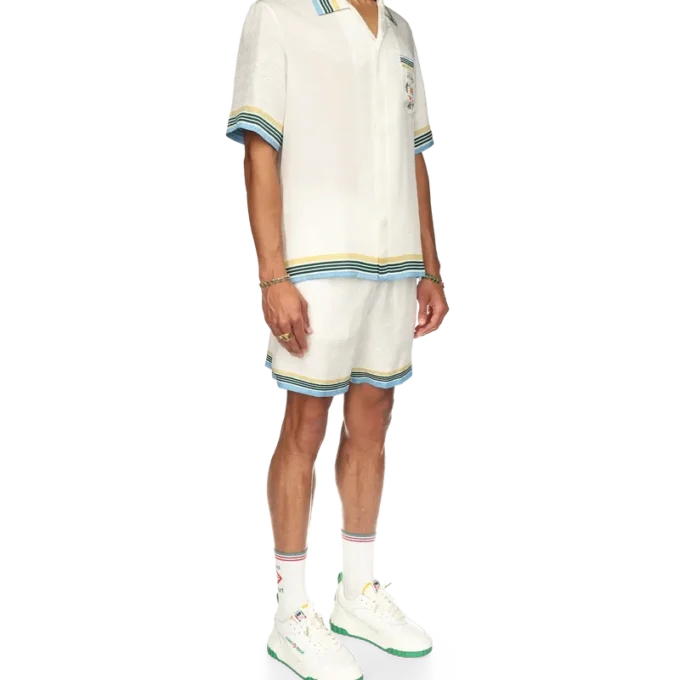 Camisas de seda de manga corta Casa Way Camisas de seda de manga corta Casa Way