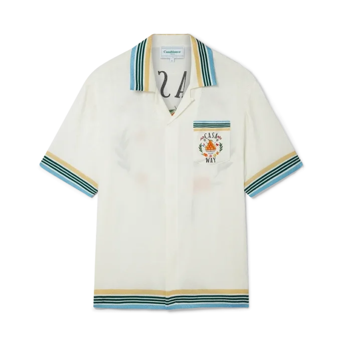 Camisas de seda de manga corta Casa Way Camisas de seda de manga corta Casa Way