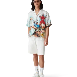 Camisas de seda de manga corta Celebration Du Sport