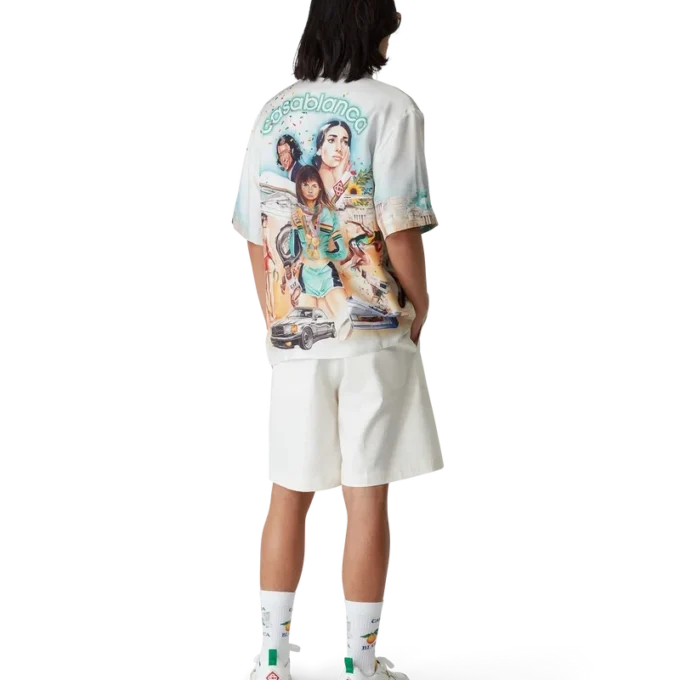 Camisas de seda de manga corta Celebration Du Sport