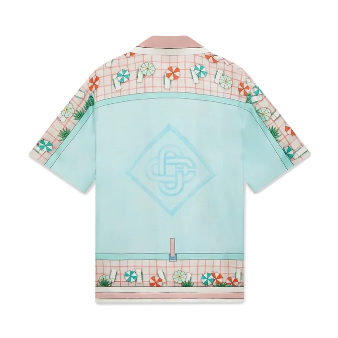 Camisas de seda de manga corta Copacabana