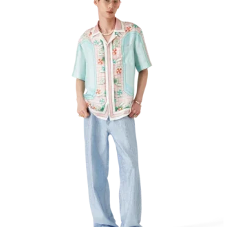 Camisas de seda de manga corta Copacabana