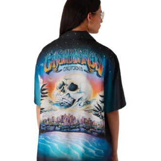 Camisas de seda de manga corta La Pramonition