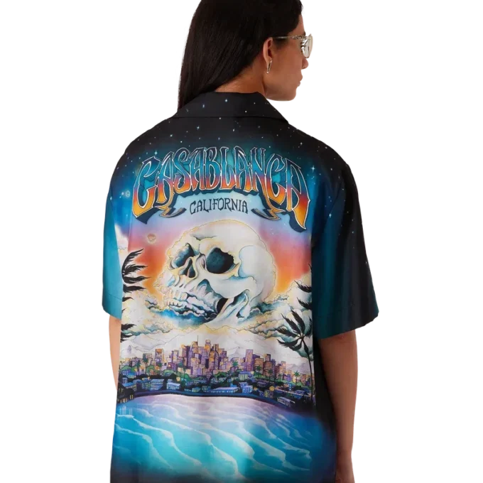 Camisas de seda de manga corta La Pramonition