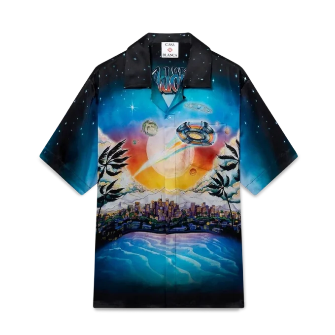 Camisas de seda de manga corta La Pramonition