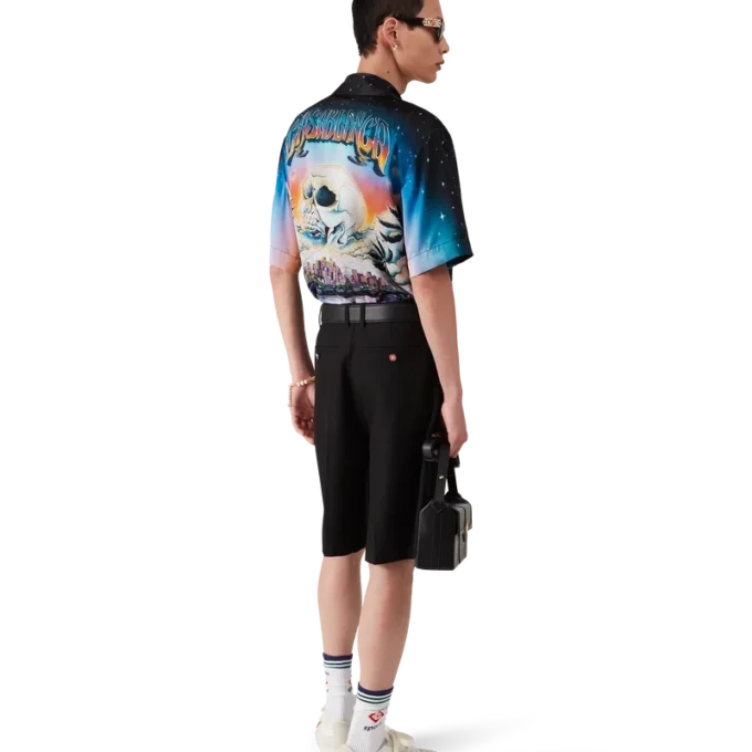 Camisas de seda de manga corta La Pramonition Camisas de seda de manga corta La Pramonition