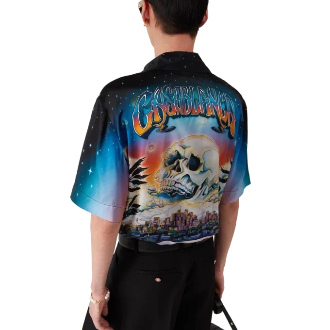 Camisas de seda de manga corta La Pramonition Camisas de seda de manga corta La Pramonition