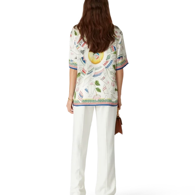 Camisas de seda de manga corta Le Vase Brise