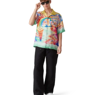 Camisas de seda de manga corta Nature’s Teacher