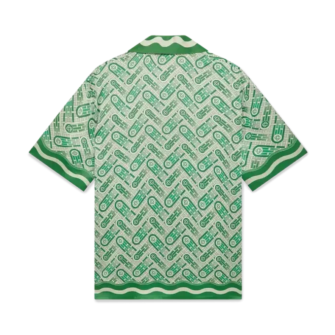 Camisas de seda de manga corta Ping Pong