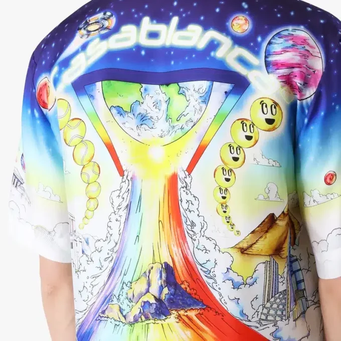 Camisas de seda de manga corta Solid Grooves