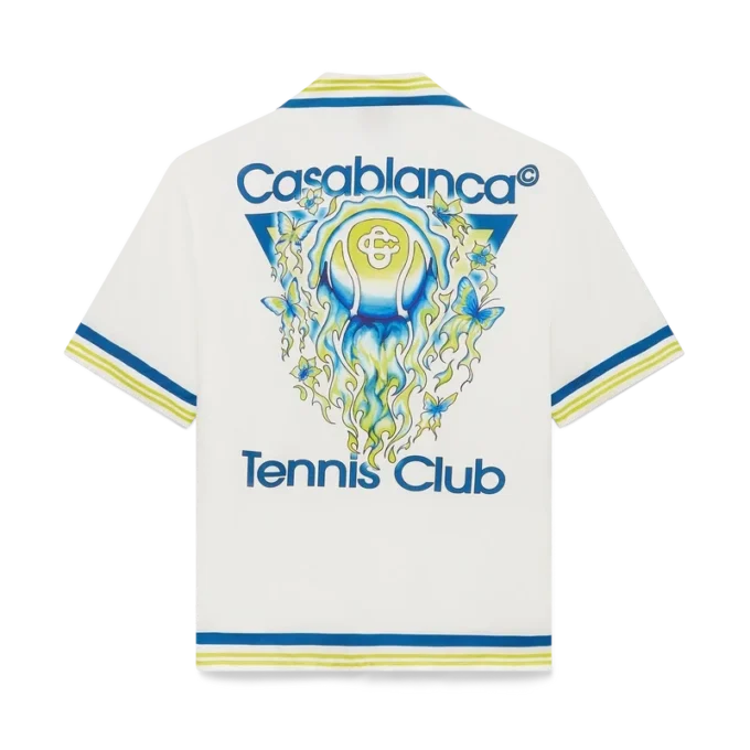 Camisas de seda de manga corta Tennis Club