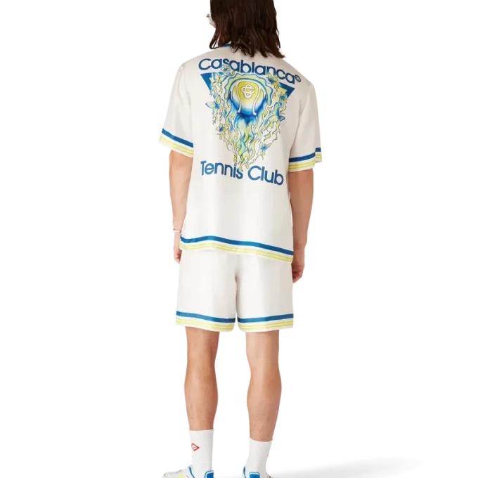 Camisas de seda de manga corta Tennis Club