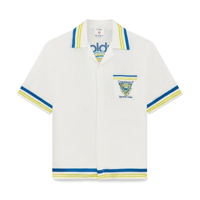 Camisas de seda de manga corta Tennis Club