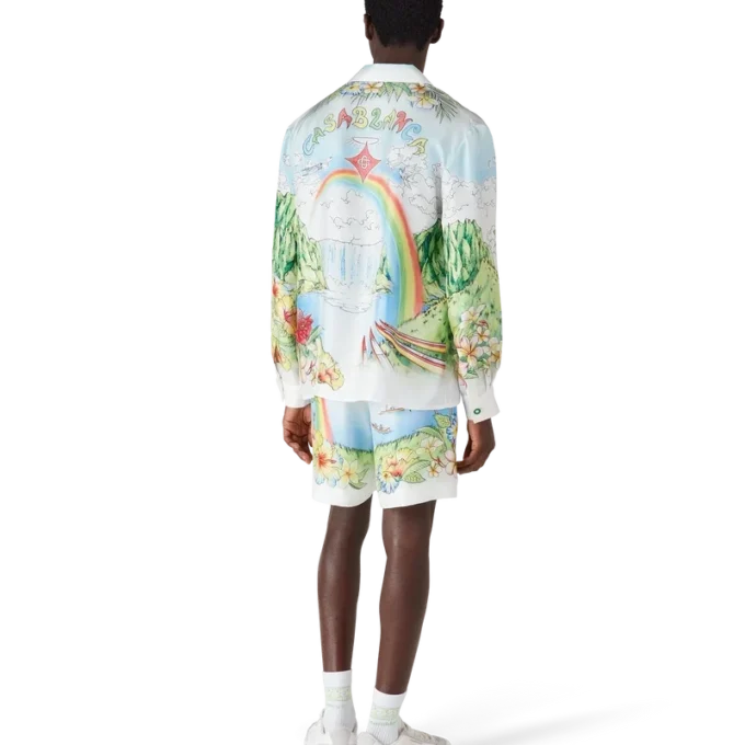 Camisas de seda de manga larga Aloha Camisas de seda de manga larga Aloha