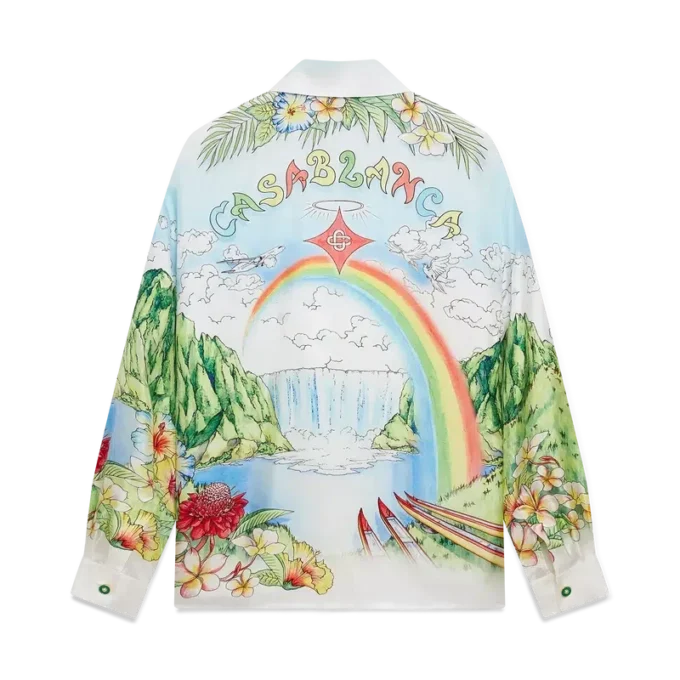 Camisas de seda de manga larga Aloha Camisas de seda de manga larga Aloha