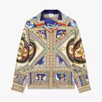 Camisas de seda de manga larga con cuello cubano «Take Me to Church»